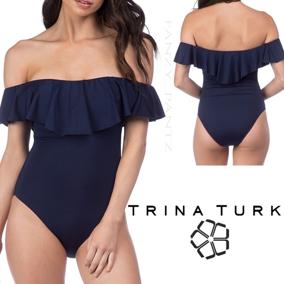 trina turk swim off the shoulder
